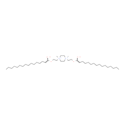 ChemSpider 2D Image | 1,4-Bis(2-{[(1E)-1-hydroxy-1-hexadecen-1-yl]oxy}ethyl)-1,4-dimethylpiperazinediium | C42H84N2O4