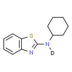 ChemSpider 2D Image | N-Cyclohexyl-1,3-benzothiazol-2-(~2~H)amine | C13H15DN2S
