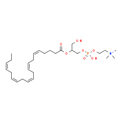 ChemSpider 2D Image | (13Z,16Z,19Z,22Z,25Z)-4-Hydroxy-7-(hydroxymethyl)-N,N,N-trimethyl-9-oxo-3,5,8-trioxa-4-phosphaoctacosa-13,16,19,22,25-pentaen-1-aminium 4-oxide | C28H49NO7P