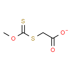 ChemSpider 2D Image | [(Methoxycarbonothioyl)sulfanyl]acetate | C4H5O3S2