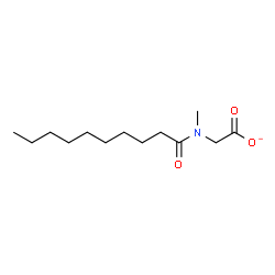 ChemSpider 2D Image | [Decanoyl(methyl)amino]acetate | C13H24NO3