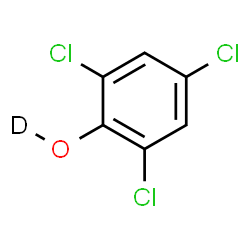 ChemSpider 2D Image | 2,4,6-Trichloro(O-~2~H)phenol | C6H2DCl3O