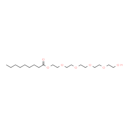 ChemSpider 2D Image | 14-Hydroxy-3,6,9,12-tetraoxatetradec-1-yl nonanoate | C19H38O7