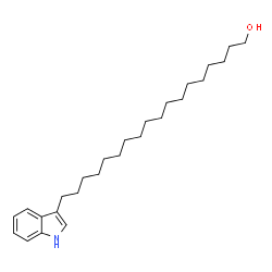 ChemSpider 2D Image | 18-(1H-Indol-3-yl)-1-octadecanol | C26H43NO