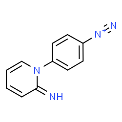 ChemSpider 2D Image | 4-(2-Imino-1(2H)-pyridinyl)benzenediazonium | C11H9N4