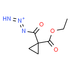 ChemSpider 2D Image | 1-{[1-(Ethoxycarbonyl)cyclopropyl]carbonyl}-1,2-triazadien-2-ium | C7H10N3O3