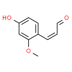 ChemSpider 2D Image | (2Z)-3-(4-Hydroxy-2-methoxyphenyl)acrylaldehyde | C10H10O3