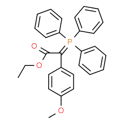 ChemSpider 2D Image | Ethyl (4-methoxyphenyl)(triphenylphosphoranylidene)acetate | C29H27O3P