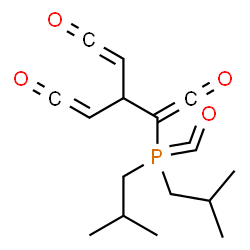 ChemSpider 2D Image | 2-[Diisobutyl(oxomethylene)phosphoranyl]-3-(2-oxovinyl)-1,4-pentadiene-1,5-dione | C16H21O4P