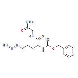 ChemSpider 2D Image | N-[(Benzyloxy)carbonyl]-5-(1,2-triazadien-2-ium-1-yl)norvalylglycinamide | C15H21N6O4