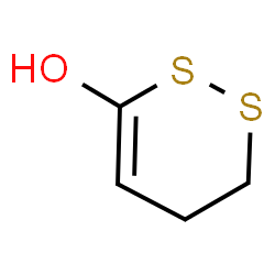 ChemSpider 2D Image | 5,6-Dihydro-1,2-dithiin-3-ol | C4H6OS2