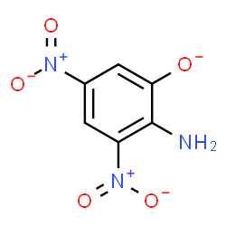 ChemSpider 2D Image | 2-Amino-3,5-dinitrophenolate | C6H4N3O5