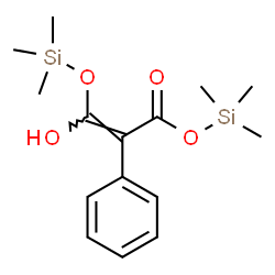 ChemSpider 2D Image | Trimethylsilyl (2Z)-3-hydroxy-2-phenyl-3-[(trimethylsilyl)oxy]acrylate | C15H24O4Si2