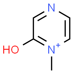 ChemSpider 2D Image | 2-Hydroxy-1-methylpyrazin-1-ium | C5H7N2O