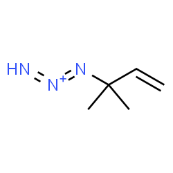 ChemSpider 2D Image | 1-(2-Methyl-3-buten-2-yl)-1,2-triazadien-2-ium | C5H10N3