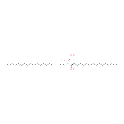 ChemSpider 2D Image | (1Z)-1-{[3-(Hexadecyloxy)-2-hydroxypropyl](2-hydroxyethyl)amino}-1-hexadecen-1-ol | C37H75NO4