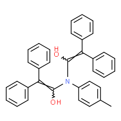 ChemSpider 2D Image | 1,1'-[(4-Methylphenyl)imino]bis(diphenylethenol) | C35H29NO2