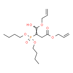ChemSpider 2D Image | Allyl (3E)-4-(allyloxy)-3-(dibutoxyphosphoryl)-4-hydroxy-3-butenoate | C18H31O7P