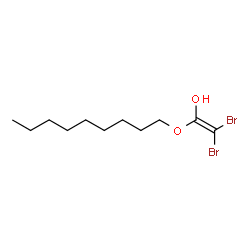 ChemSpider 2D Image | 2,2-Dibromo-1-(nonyloxy)ethenol | C11H20Br2O2