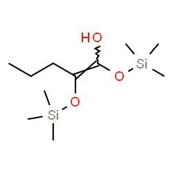 ChemSpider 2D Image | (4Z)-2,2,7,7-Tetramethyl-5-propyl-3,6-dioxa-2,7-disilaoct-4-en-4-ol | C11H26O3Si2