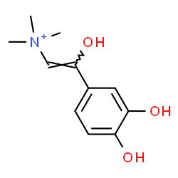 ChemSpider 2D Image | (Z)-2-(3,4-Dihydroxyphenyl)-2-hydroxy-N,N,N-trimethylethenaminium | C11H16NO3