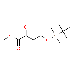 ChemSpider 2D Image | Methyl 4-{[dimethyl(2-methyl-2-propanyl)silyl]oxy}-2-oxobutanoate | C11H22O4Si