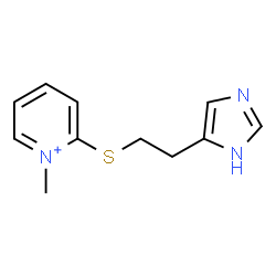 ChemSpider 2D Image | 2-{[2-(1H-Imidazol-5-yl)ethyl]sulfanyl}-1-methylpyridinium | C11H14N3S