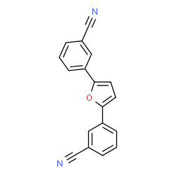 ChemSpider 2D Image | 3,3'-(2,5-Furandiyl)dibenzonitrile | C18H10N2O