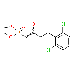 ChemSpider 2D Image | Dimethyl [(1Z)-4-(2,6-dichlorophenyl)-2-hydroxy-1-buten-1-yl]phosphonate | C12H15Cl2O4P