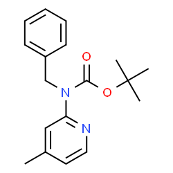 ChemSpider 2D Image | 2-Methyl-2-propanyl benzyl(4-methyl-2-pyridinyl)carbamate | C18H22N2O2