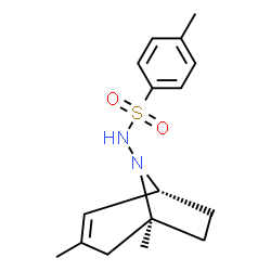 ChemSpider 2D Image | N-[(1R,5S)-3,5-Dimethyl-8-azabicyclo[3.2.1]oct-2-en-8-yl]-4-methylbenzenesulfonamide | C16H22N2O2S