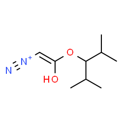 ChemSpider 2D Image | (E)-2-[(2,4-Dimethyl-3-pentanyl)oxy]-2-hydroxyethenediazonium | C9H17N2O2