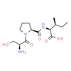 ChemSpider 2D Image | L-Seryl-L-prolyl-L-isoleucine | C14H25N3O5