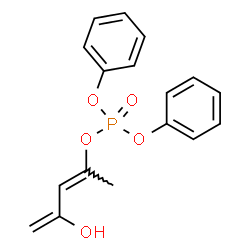 ChemSpider 2D Image | (2E)-4-Hydroxy-2,4-pentadien-2-yl diphenyl phosphate | C17H17O5P