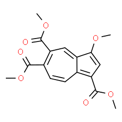 ChemSpider 2D Image | Trimethyl 3-methoxy-1,5,6-azulenetricarboxylate | C17H16O7