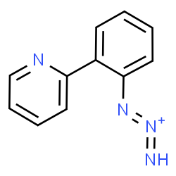 ChemSpider 2D Image | 1-[2-(2-Pyridinyl)phenyl]-1,2-triazadien-2-ium | C11H9N4