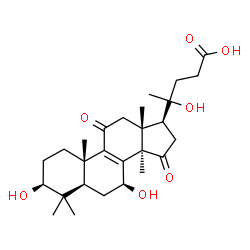 ChemSpider 2D Image | (3beta,5alpha,7beta)-3,7,20-Trihydroxy-4,4,14-trimethyl-11,15-dioxochol-8-en-24-oic acid | C27H40O7