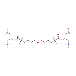 ChemSpider 2D Image | 4-(Carboxylatomethyl)-2,2,7,7,17,17-hexamethyl-6,18-dioxo-20-[(trimethylammonio)methyl]-5,12,19-trioxa-2-azoniadocosan-22-oate | C30H56N2O9