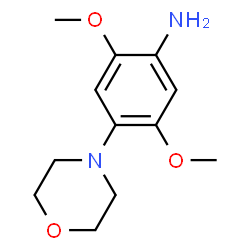 ChemSpider 2D Image | 2,5-Dimethoxy-4-(4-morpholinyl)aniline | C12H18N2O3