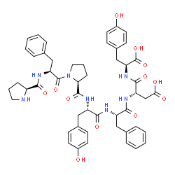 ChemSpider 2D Image | L-Prolyl-L-phenylalanyl-L-prolyl-L-tyrosyl-L-phenylalanyl-L-alpha-aspartyl-L-tyrosine | C50H57N7O12