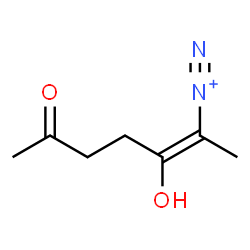 ChemSpider 2D Image | (2E)-3-Hydroxy-6-oxo-2-heptene-2-diazonium | C7H11N2O2