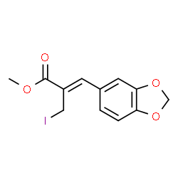 ChemSpider 2D Image | Methyl (2Z)-3-(1,3-benzodioxol-5-yl)-2-(iodomethyl)acrylate | C12H11IO4