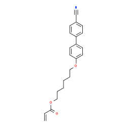 ChemSpider 2D Image | 6-[(4'-Cyano-4-biphenylyl)oxy]hexyl acrylate | C22H23NO3