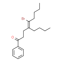 ChemSpider 2D Image | (4Z)-5-Bromo-4-butyl-1-phenyl-4-nonen-1-one | C19H27BrO
