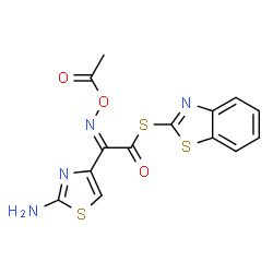 S 2 Benzothiazolyl I Z I Acetyloxy Imino 2 Amino 4 Thiazoleethanethioate C14h10n4o3s3 Chemspider