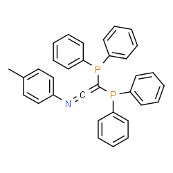 ChemSpider 2D Image | 2,2-Bis(diphenylphosphino)-N-(4-methylphenyl)ethenimine | C33H27NP2