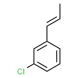 ChemSpider 2D Image | 1-Chloro-3-[(1E)-1-propen-1-yl]benzene | C9H9Cl