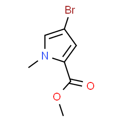 ChemSpider 2D Image | Methyl 4-bromo-1-methyl-1H-pyrrole-2-carboxylate | C7H8BrNO2