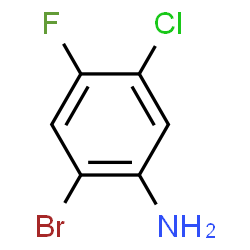 ChemSpider 2D Image | 2-Bromo-5-chloro-4-fluoroaniline | C6H4BrClFN