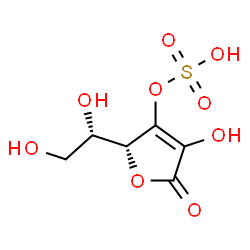 ChemSpider 2D Image | L-Ascorbic acid, 3-(hydrogen sulfate) | C6H8O9S